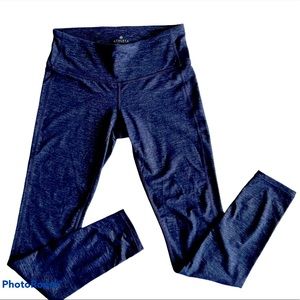 Athleta Purple & Silver Heather Ankle Leggings XS